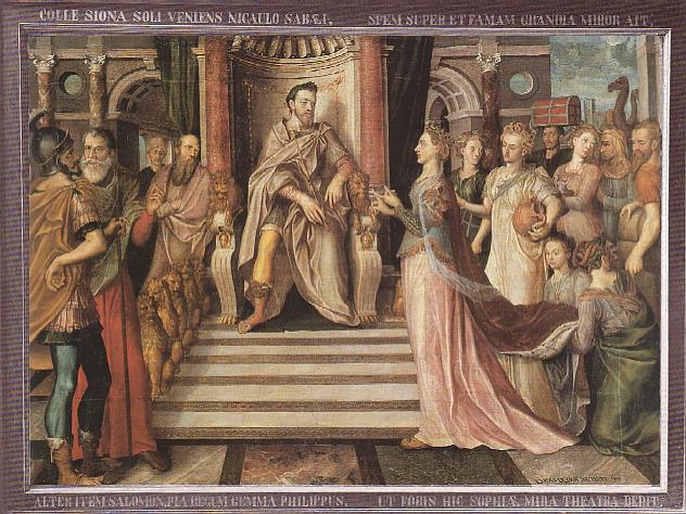 Solomon And The Queen Of Sheba by Lucas de Heere
